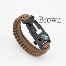 Paracord Bracelet with Compass and Fire Starter