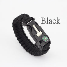 Paracord Bracelet with Compass and Fire Starter